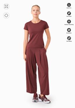 ORGANICATION T-Shirt Sport Tattum Burgundy