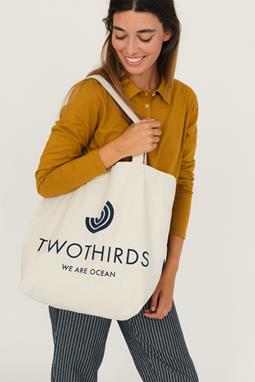 TWOTHIRDS Tote Bag Twothirds Logo Ecru