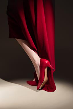 AGAZI Pumps Ivo Midi Rot