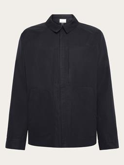 KnowledgeCotton Apparel Jacket Vent Canvas 200 Black Jet