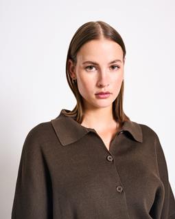 JAN 'N JUNE Cardigan Anjo Mud Brown