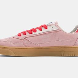MoEa Sneaker Origin Low Rosa Veganes Wildleder & Beige Apfel
