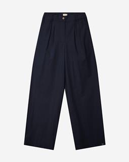 MATONA Geplooide Broek In Marineblauw