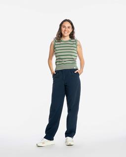 MATONA Geplooide Broek In Marineblauw