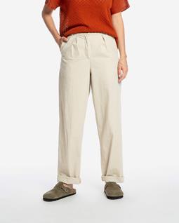 MATONA Broek Met Plooien In Zandkleur
