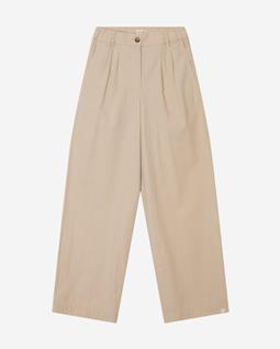 MATONA Broek Met Plooien In Zandkleur
