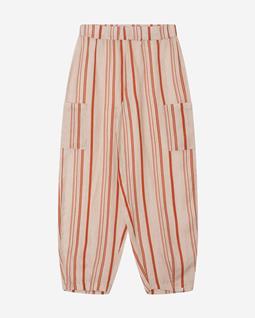 MATONA Gestreepte Broek Met Rechte Pijpen