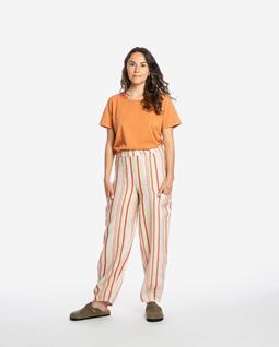 MATONA Gestreepte Broek Met Rechte Pijpen
