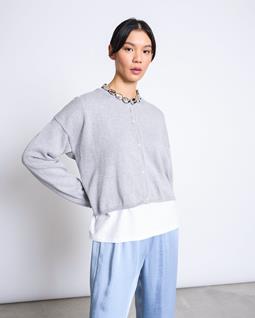 JAN 'N JUNE Cardigan Licht Asas Grijs
