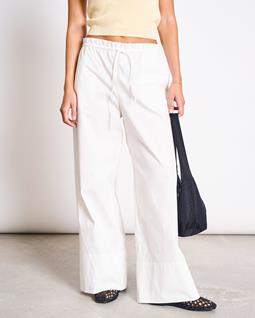 JAN 'N JUNE Broek Met Trekkoord, Wijd Model, Kiva Wit