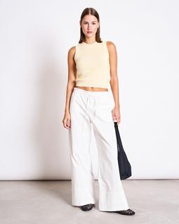 JAN 'N JUNE Broek Met Trekkoord, Wijd Model, Kiva Wit