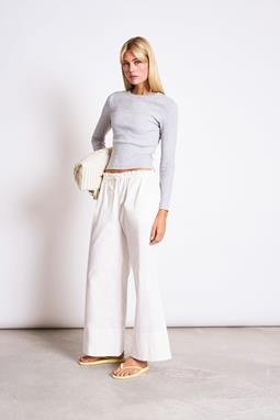 JAN 'N JUNE Broek Met Trekkoord, Wijd Model, Kiva Wit