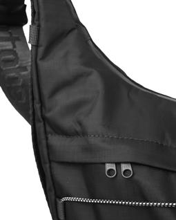 Kintobe Juno Tas, Halvemaanvormig, Gitzwart