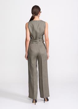 De IONESCU Hose Figa Leinen Khaki