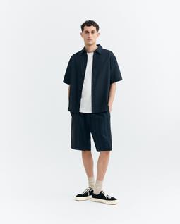 Thinking MU Shorts Bermuda Gasper Navy Stripes