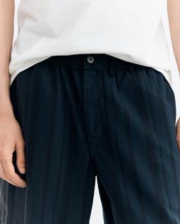 Thinking MU Shorts Bermuda Gasper Navy Stripes