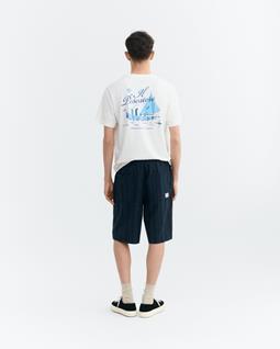 Thinking MU Shorts Bermuda Gasper Navy Stripes