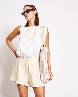 JAN 'N JUNE Shorts Drawstring Marum Hellgelb
