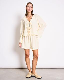 JAN 'N JUNE Shorts Drawstring Marum Hellgelb