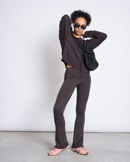 JAN 'N JUNE Leggings Met Wijde Pijpen, Modderbruin