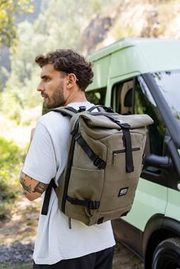8000kicks EU Rugzak Nomad Rolltop Donkergroen