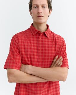 Thinking MU Shirt Paddy Seersucker Red