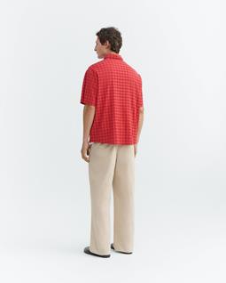 Thinking MU Shirt Paddy Seersucker Red
