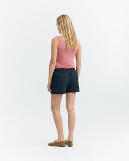 Thinking MU Shorts Handbestickte Geraldine Navy