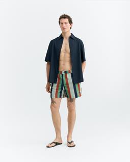 Thinking MU Shorts Swimwear Liu Multicolor Striped