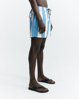 Thinking MU Shorts Bademode Limpopo Blau Gestreift