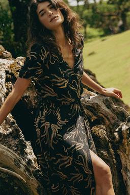 LOVJOI Kleid Anouka Soft Vines Dark