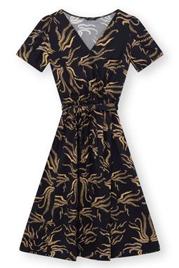 LOVJOI Kleid Anouka Soft Vines Dark