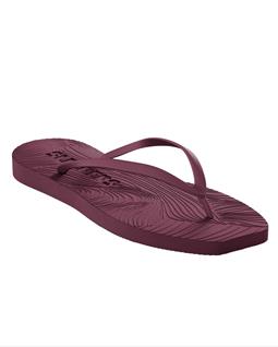 JAN 'N JUNE Flip Flops Tapered Burgundy