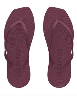 JAN 'N JUNE Flip Flops Tapered Burgundy