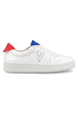 Sneaker Davis Weiß, Rot & Blau