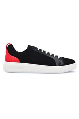 Nikola Sneaker Zwart & Rood