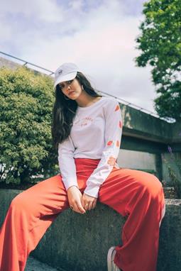 Plant Faced Clothing Eat Plants Scattered Roses Langarmshirt
