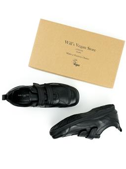 Will's Vegan Store Schoenen Klittenband Zwart