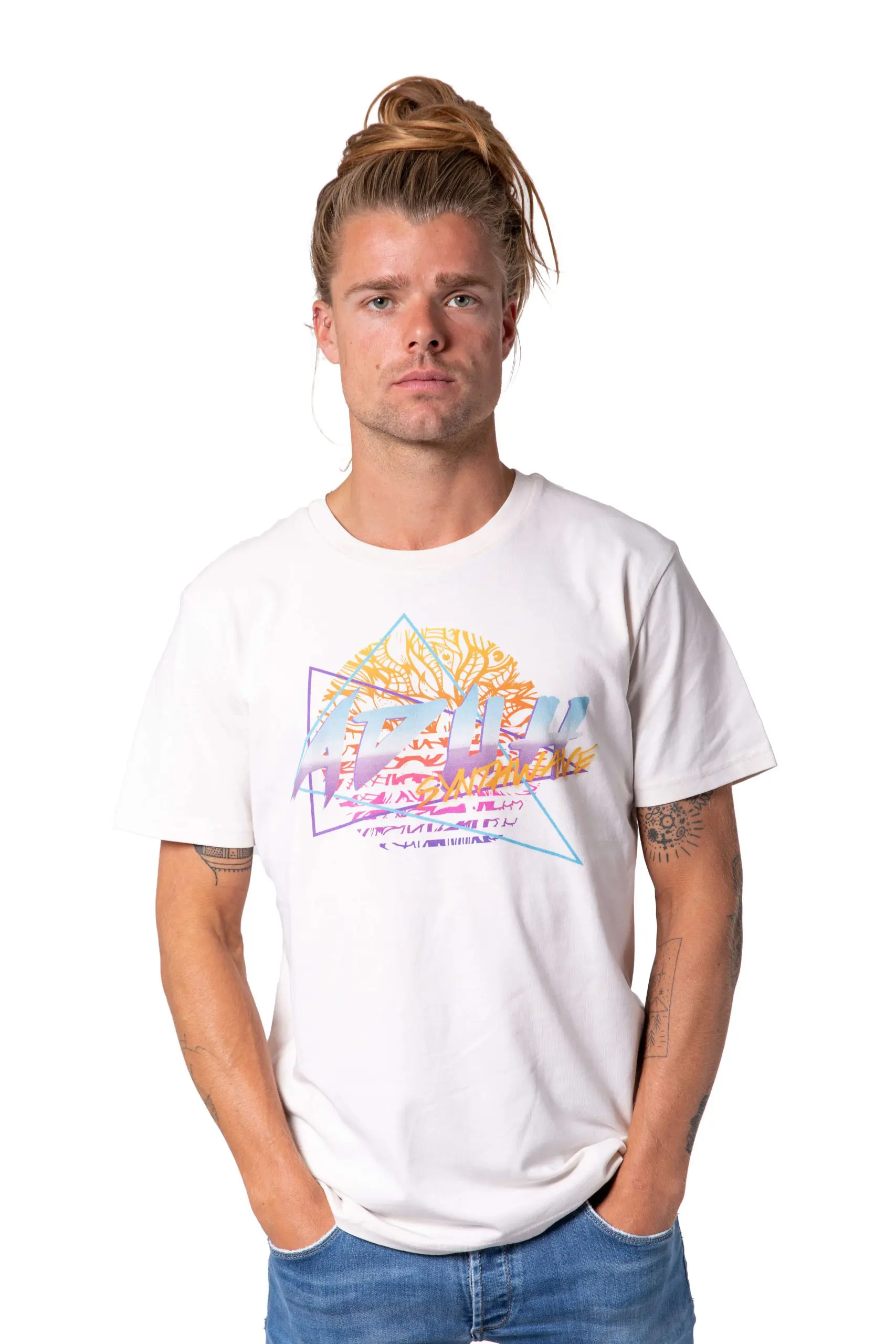 T-Shirt Synthwave Wit