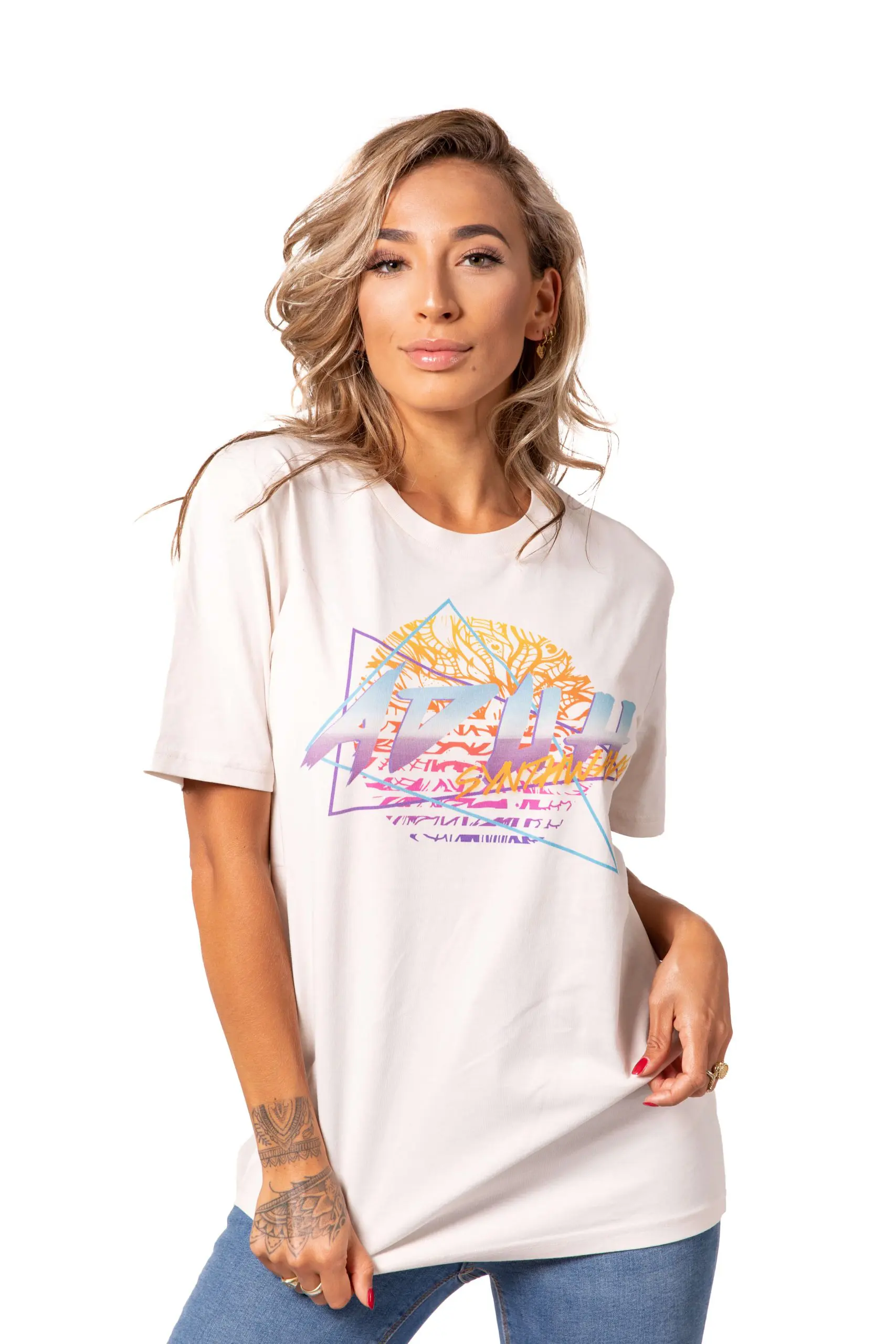 T-Shirt Synthwave Wit
