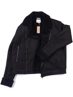 Will's Vegan Store Jack Vegan Shearling Aviator Zwart