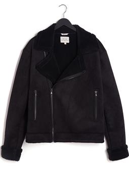 Will's Vegan Store Jack Vegan Shearling Aviator Zwart