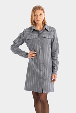 Dress Striped Gray