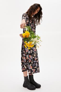 Jurk Elmaa Bloem Zwart