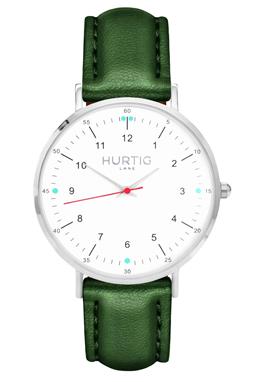 Moderno Watch Silver, White & Green