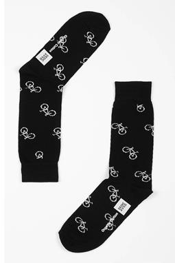 DEDICATED Sokken Fietsmotief Black