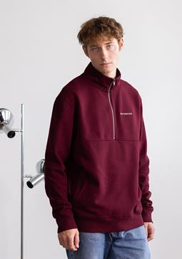 Hafendieb Troyer Sweatshirt Logo Stick Bordeaux