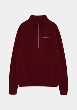 Hafendieb Troyer Sweatshirt Logo Stick Bordeaux