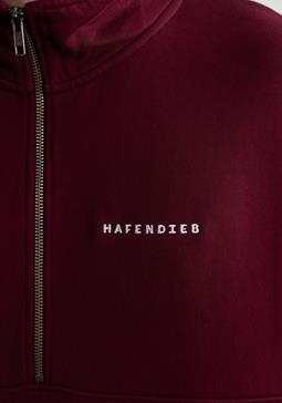 Hafendieb Troyer Sweatshirt Logo Stick Bordeaux