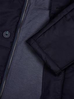 Will's Vegan Store Heren Gewatteerde Parka Donkerblauw